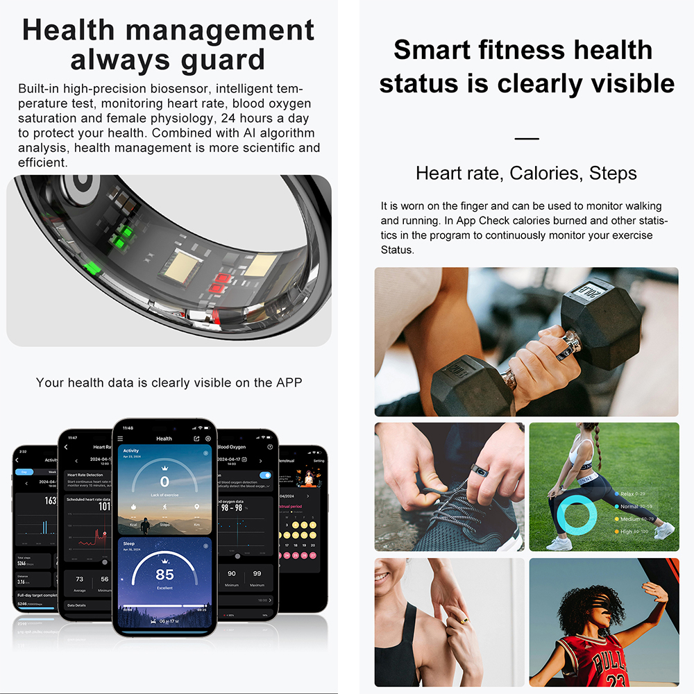 R08 Fitness Tracker Smart Ring - Temperature Ring Skin 评论和价格