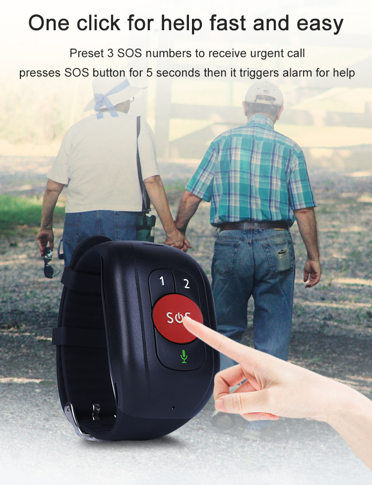 Elderly Watch For Seniors GPS  - Fall Detection Watch 评论和价格