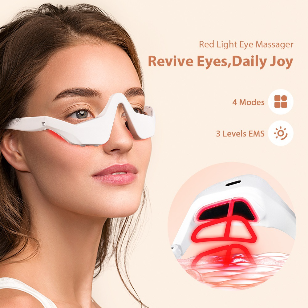 Eye Massager Under Eye Red Lig - Light Therapy Glasses 评论和价格