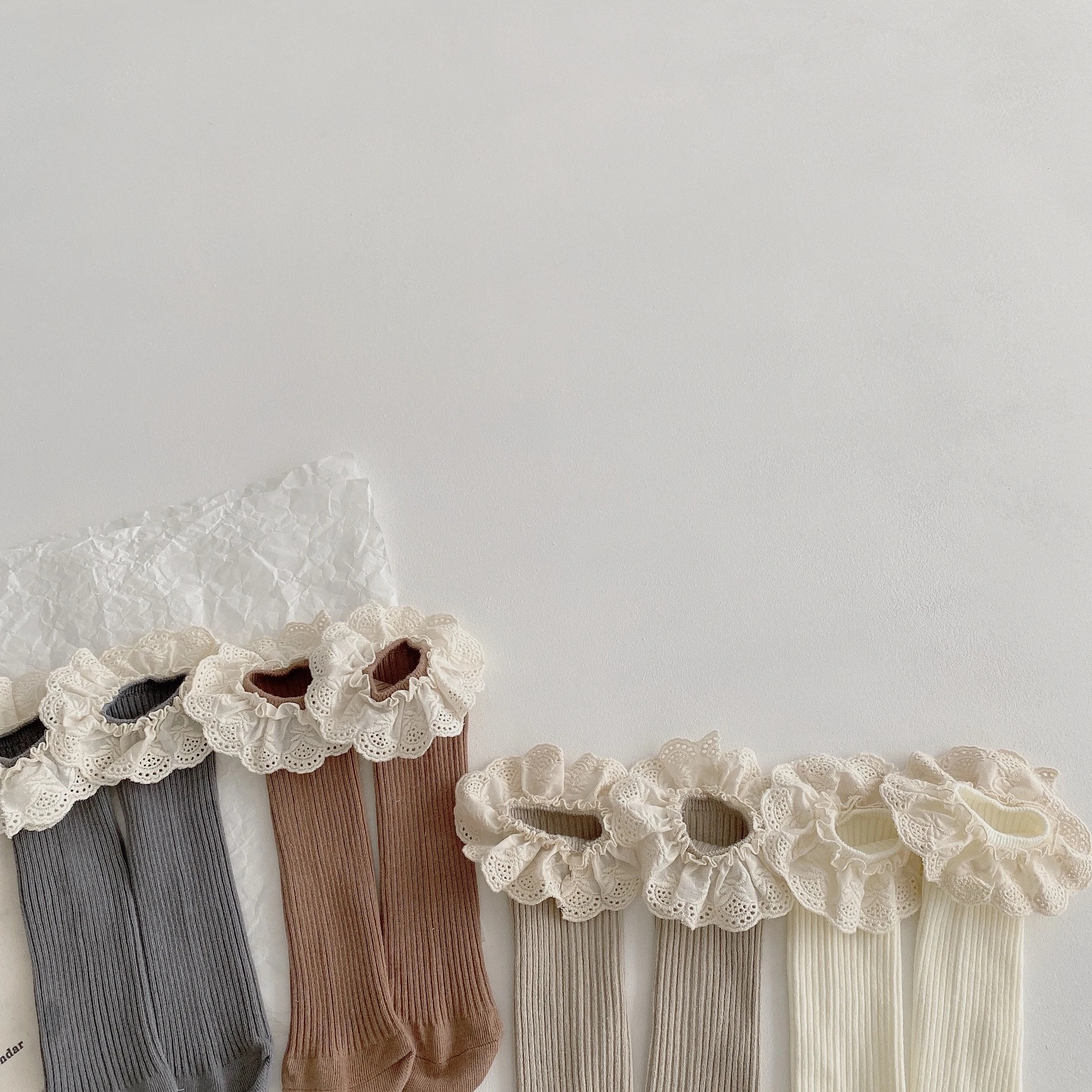 4 Pairs Fashion Baby Girls Ruf - Baby Sock Oximeter 评论和价格