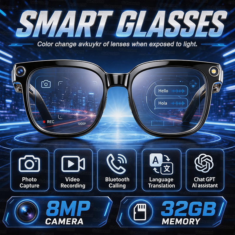 2026 HD AI Smart Glasses 32GB  - Smart Glasses Lens 评论和价格
