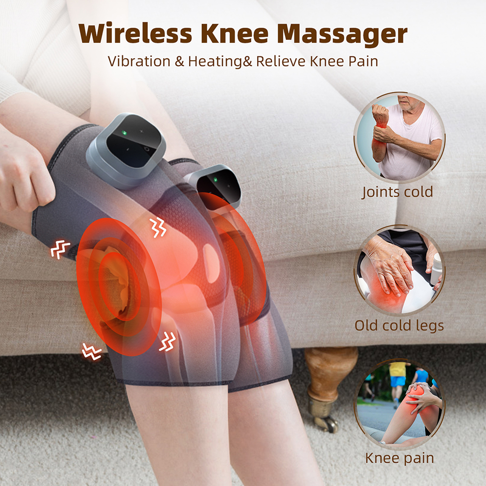 3 in 1 Cordless Heating Vibrat - Smart Knee Wrap 评论和价格